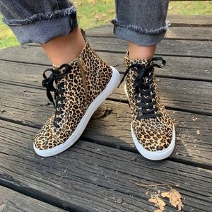 Matisse Entice High Top Leopard Sneaker BNIB